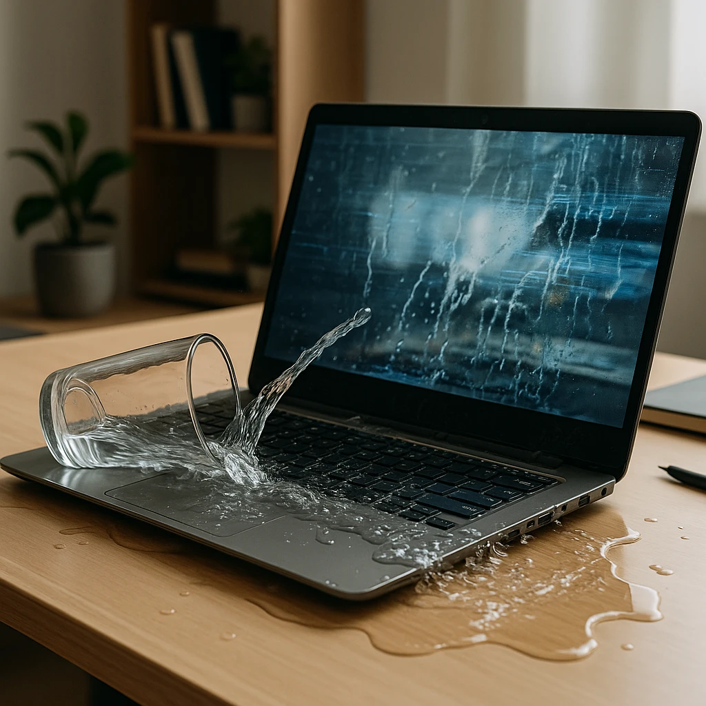 Naprawa laptopa po zalaniu – to możliwe!