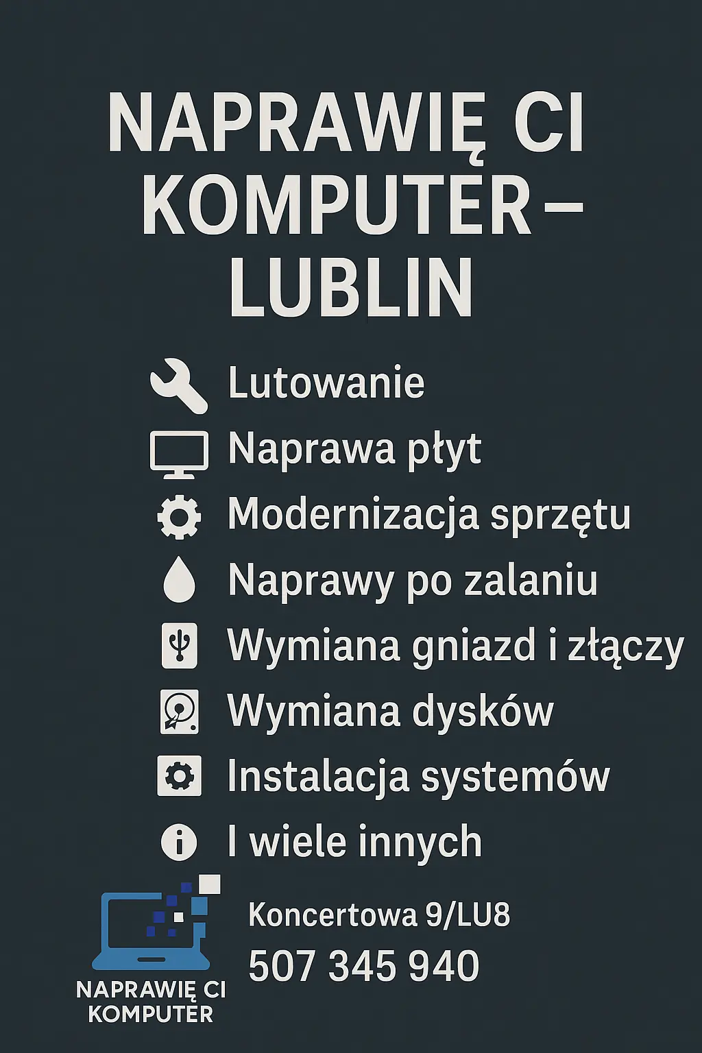 Serwis Komputerowy Lublin: Naprawa Laptopów i Komputerów